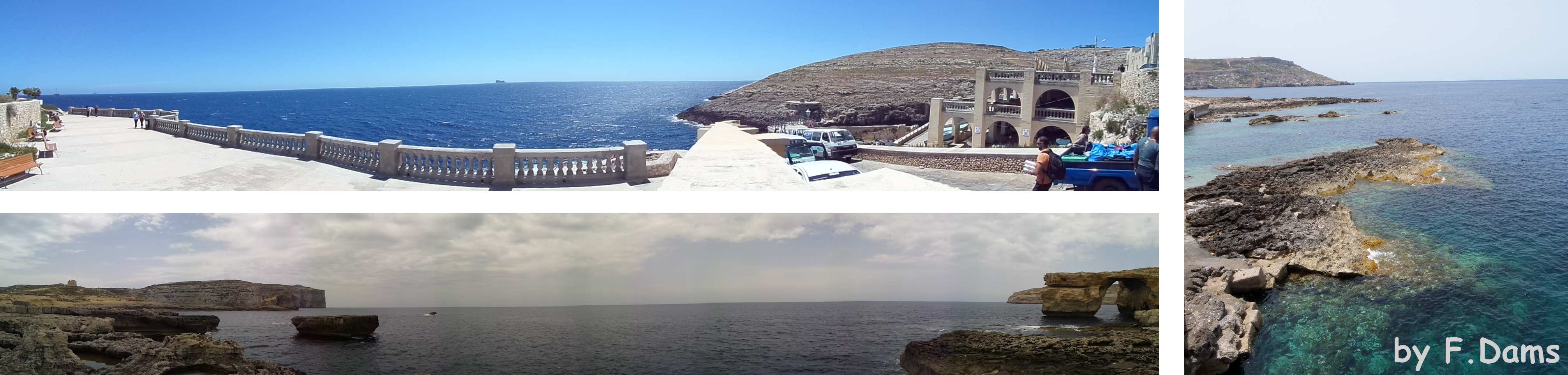 Panoramaaufnahmen von einigen angefahrenen Tauchpl&auml;tzen w&auml;hrend der TL-Pr&uuml;fung.